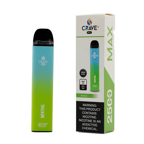 Crave max The Crave Max Disposable sports a 1300 mAh battery, each device is pre filled with 6. . Crave vape rechargeable
